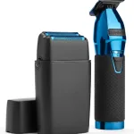 BaBylissPro LimitedFX Trimmer & Double Foil Shaver Set - Black/Blue