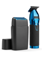 BaBylissPro LimitedFX Trimmer & Double Foil Shaver Set - Black/Blue
