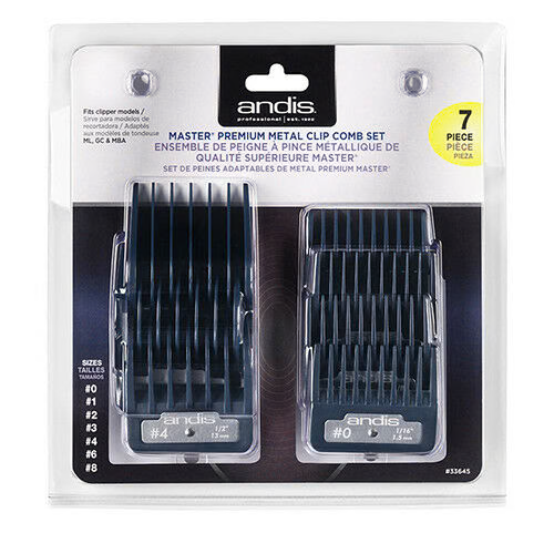 image_ca11c175-783e-4b92-9d23-082cc367dc55 Andis Master Premium Metal Clip Comb 7pc Set