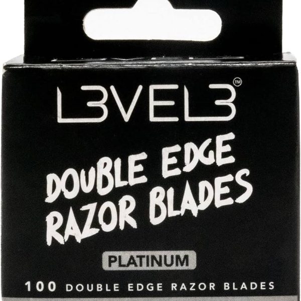 L3VEL 3 Platinum Double Edge Razor Blades - 100 Blades