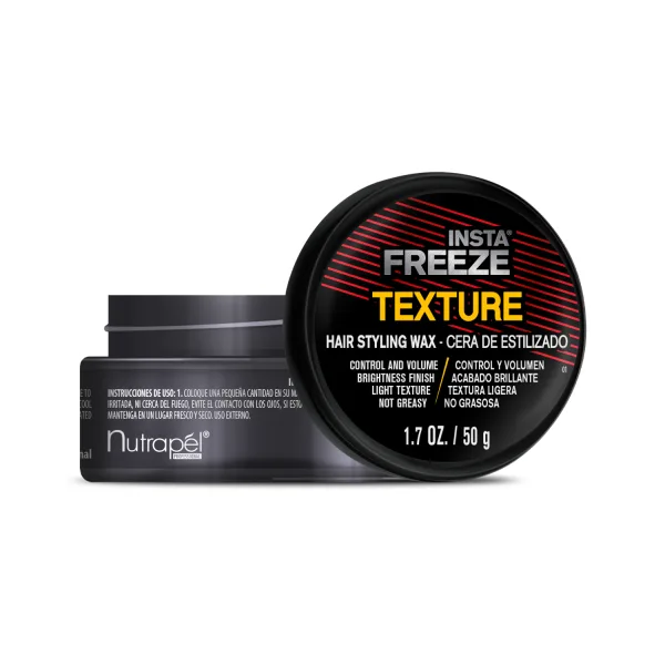 Nutrapel Insta Freeze Texture Hair Styling Wax 1.7oz - Professional Barber & Salon Supplies