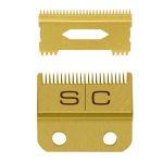 StyleCraft Clipper Blade w/ Gold Titanium Fade Blade & Slim Deep Tooth Gold Titanium Cutter