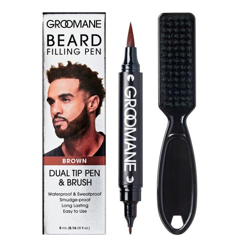 Kiss Groomane Beard Filling Pen - Brown