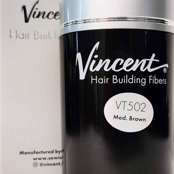 Vincent Hair Building Fibers Medium Brown .78oz/22g