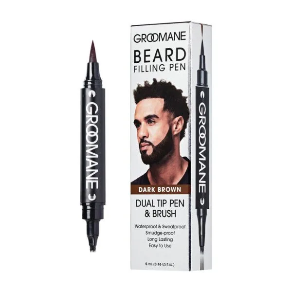Kiss Groomane Beard Filling Pen - Dark Brown
