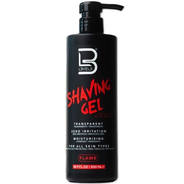 image_f4009005-4184-4cbf-b511-7d5e6c61b0da L3VEL 3 Transparent Shaving Gel 16.9oz - Flame