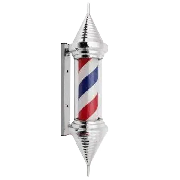 BAP00789 · Silver Spiral Cone Barber Pole