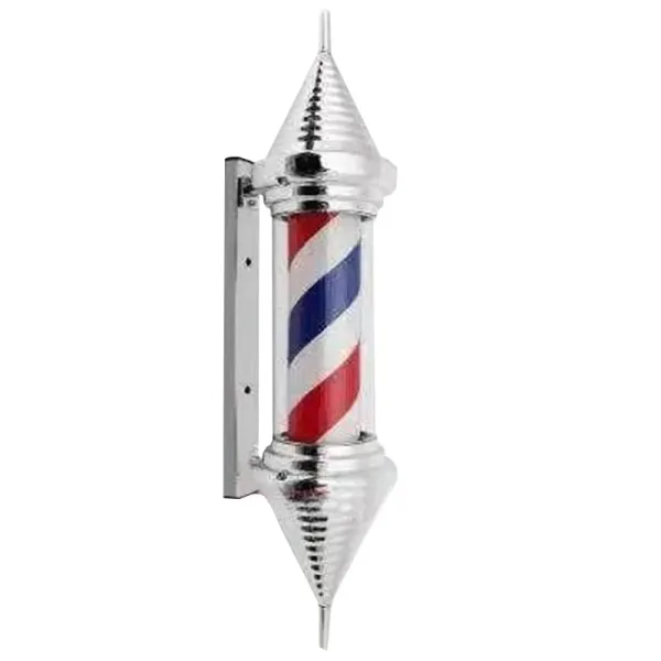 BAP00789 · Silver Spiral Cone Barber Pole