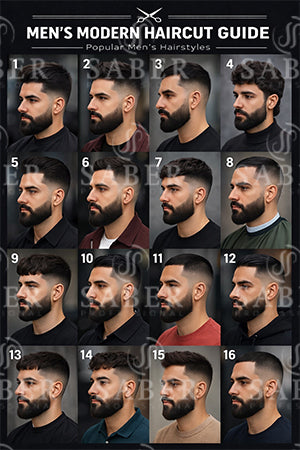 SER00007 Men Hair cuts w/ beard  Poster #7