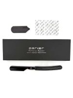 Parker Director Push Carriage Non Folding Barber Razor - Black - Image 2