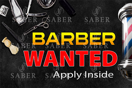 SER00002 Barber Wanted Poster #2