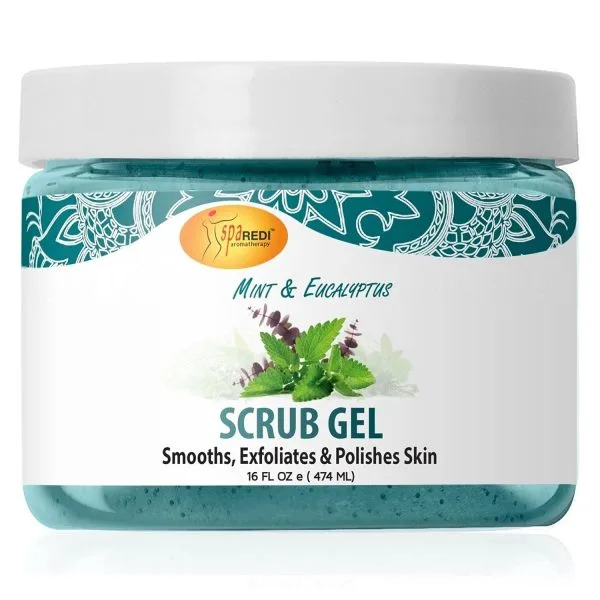 Spa Redi Pedi Scrub Gel Mint & Eucalyptus 16oz