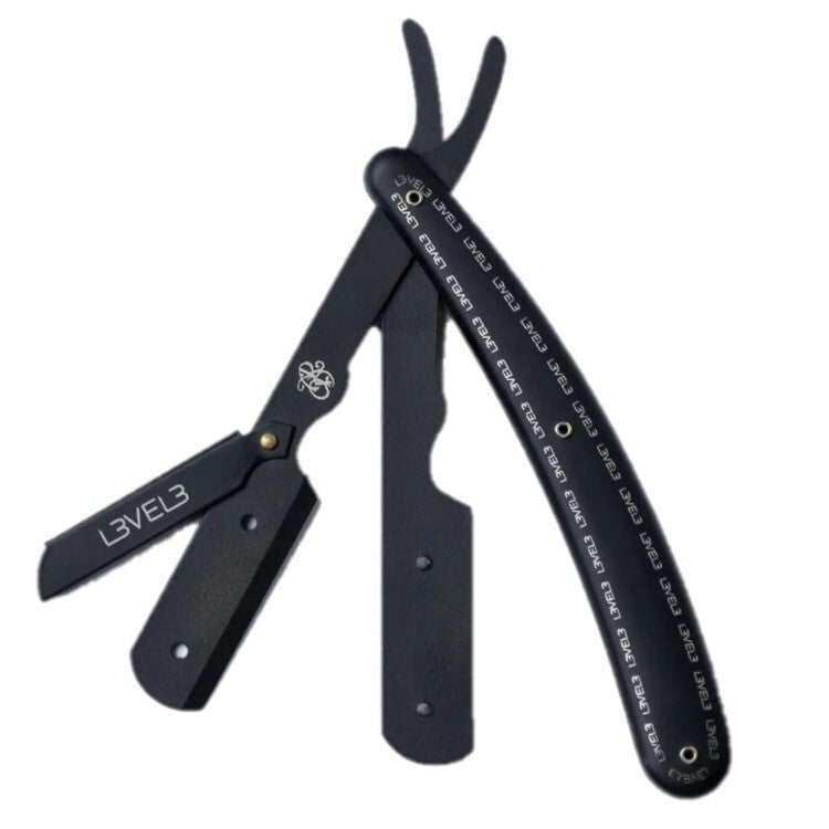 s-l1600-2 L3VEL 3 Butterfly Premium Razor Holder - Black - Image 1