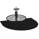 Semi circle salon mat 3x4x7/8
