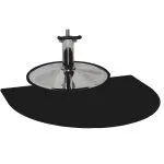 Semi circle salon mat 3x4x7/8