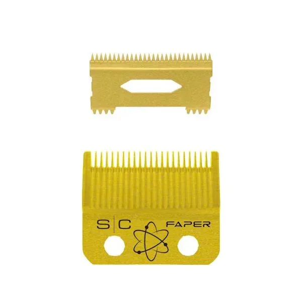 StyleCraft Clipper Gold Faper Blade Set w/DLC Slim Deep Tooth Cutter