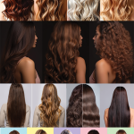 Women Hair Color Shades Poster #9