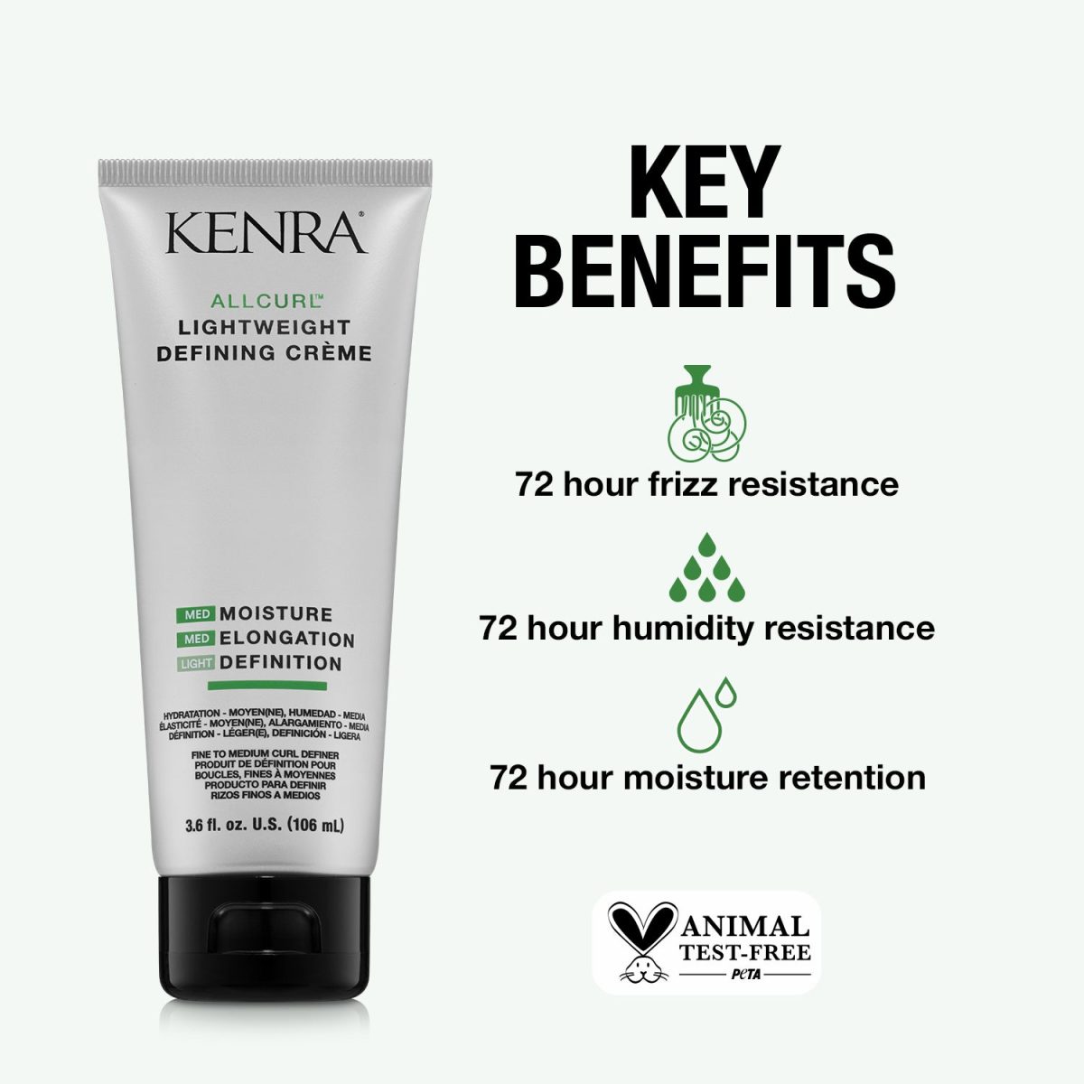 Kenra All Curl Lightweight Defining Creme 3.6oz - Image 2