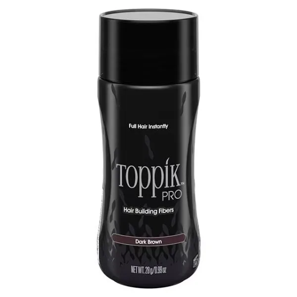 Toppik Pro Hair Building Fibers .98oz/28g - Dark Brown - Professional Barber & Salon Supplies