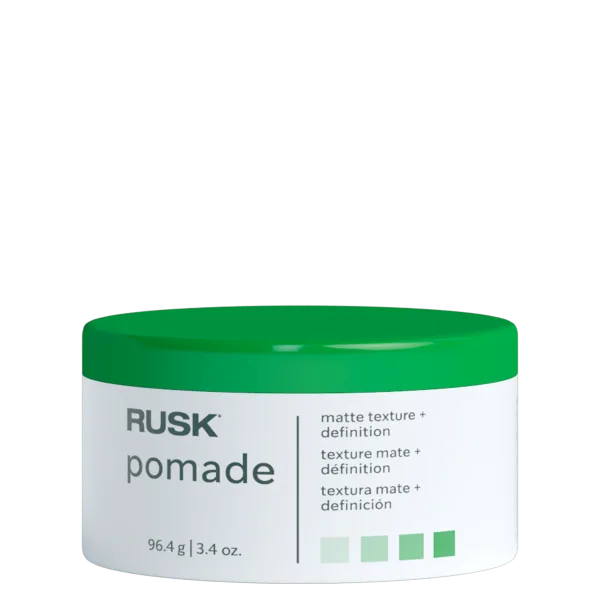 Rusk Pomade Matte Texture + Definition 3.4oz - Professional Barber & Salon Supplies