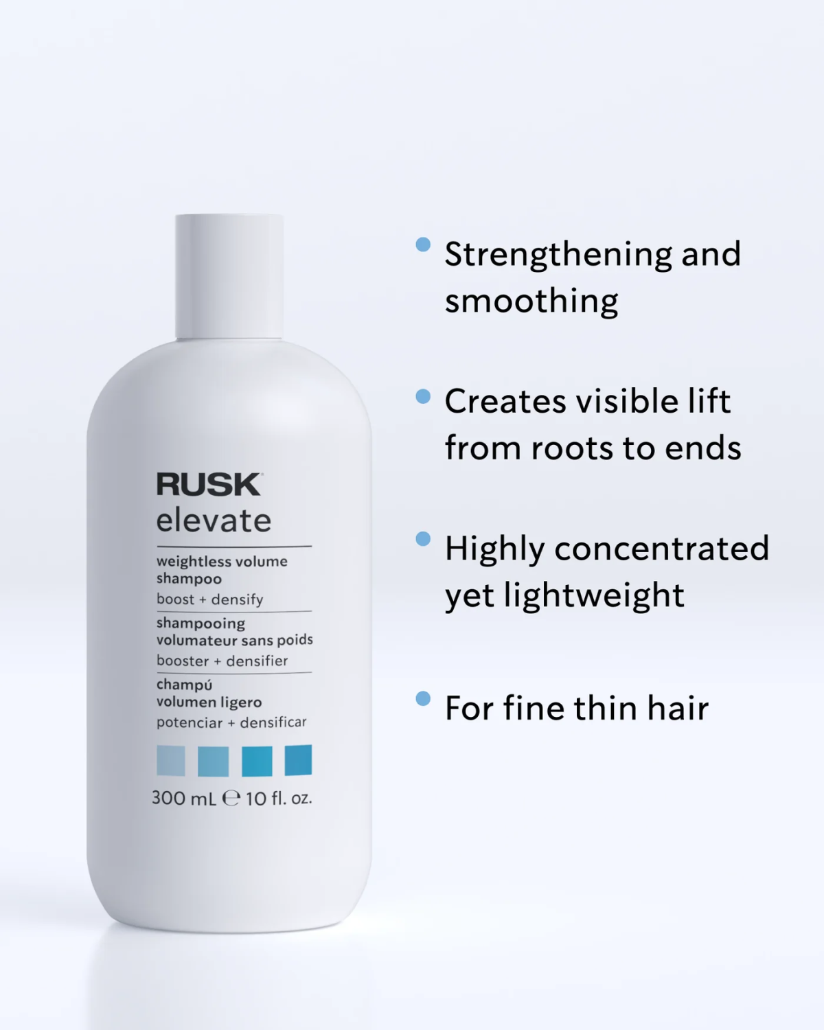 Rusk Elevate Weightless Volume Shampoo 10oz - Image 2