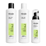 Nioxin System 2 Hair System Kit Noticeably Thinning for Natural/Untreated Hair