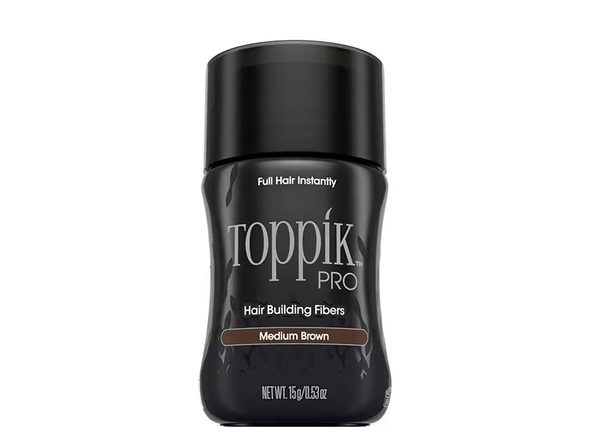 qxzavblk_202511111658274904_b3a5bbdf-c306-4591-93d7-d41ef88413ea Toppik Pro Hair Building Fibers .53oz/15g - Medium Brown - Image 1