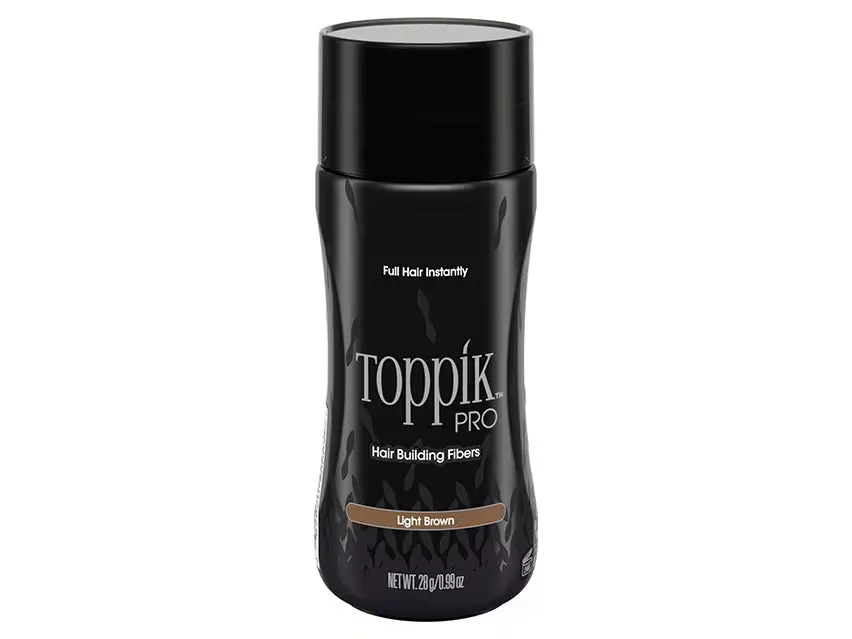 tiefxk0p_202511111653552700 Toppik Pro Hair Building Fibers .98oz/28g - Light Brown - MPN TPR90005 - Wholesale Salon Supply