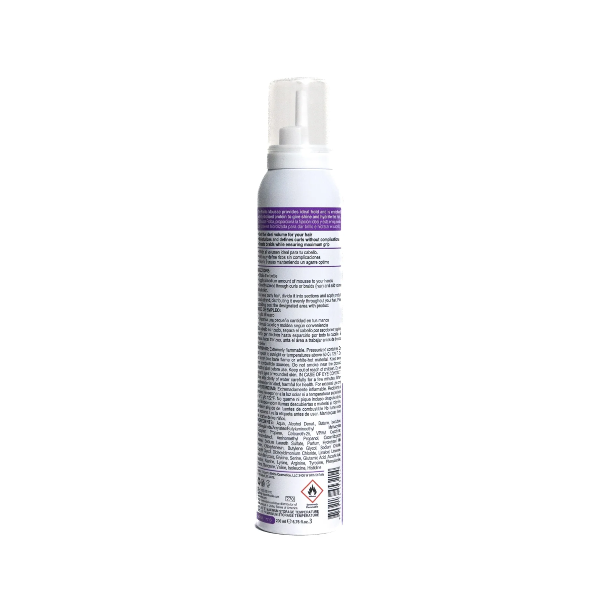 Rolda Hair Mousse for Curls & Braids Medium Shine 6.76oz/200ml - Image 3