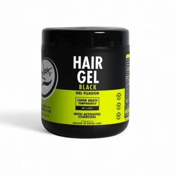 Rolda Black Hair Gel Extra Strong Hold 35.2oz/1000g - Professional Barber & Salon Supplies