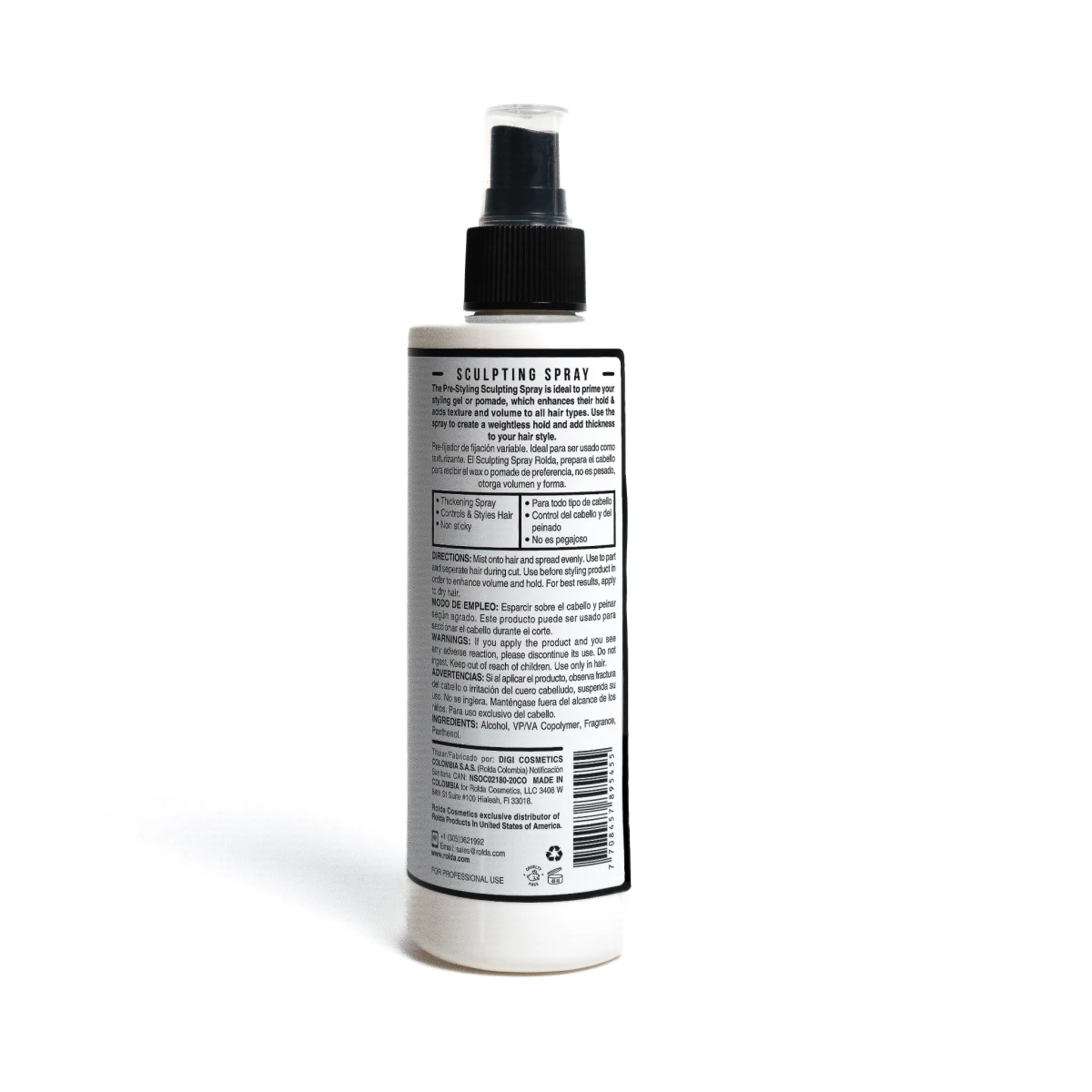 Rolda Sculpting Spray Firm Hold 8.12oz/240ml - Image 2