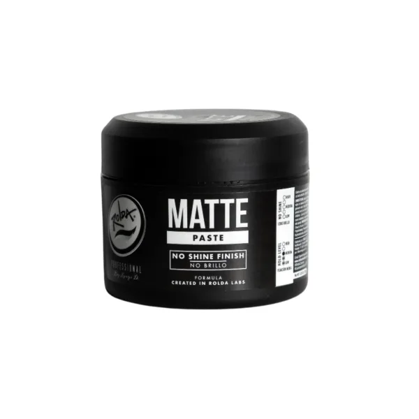 Rolda Matte Paste No Shine/Medium Hold 5.29oz/150g - Professional Barber & Salon Supplies