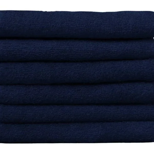 Protex Cut Pro Bleach Guard  Towels 16" X 27" 12pk - Navy Blue - Professional Barber & Salon Supplies