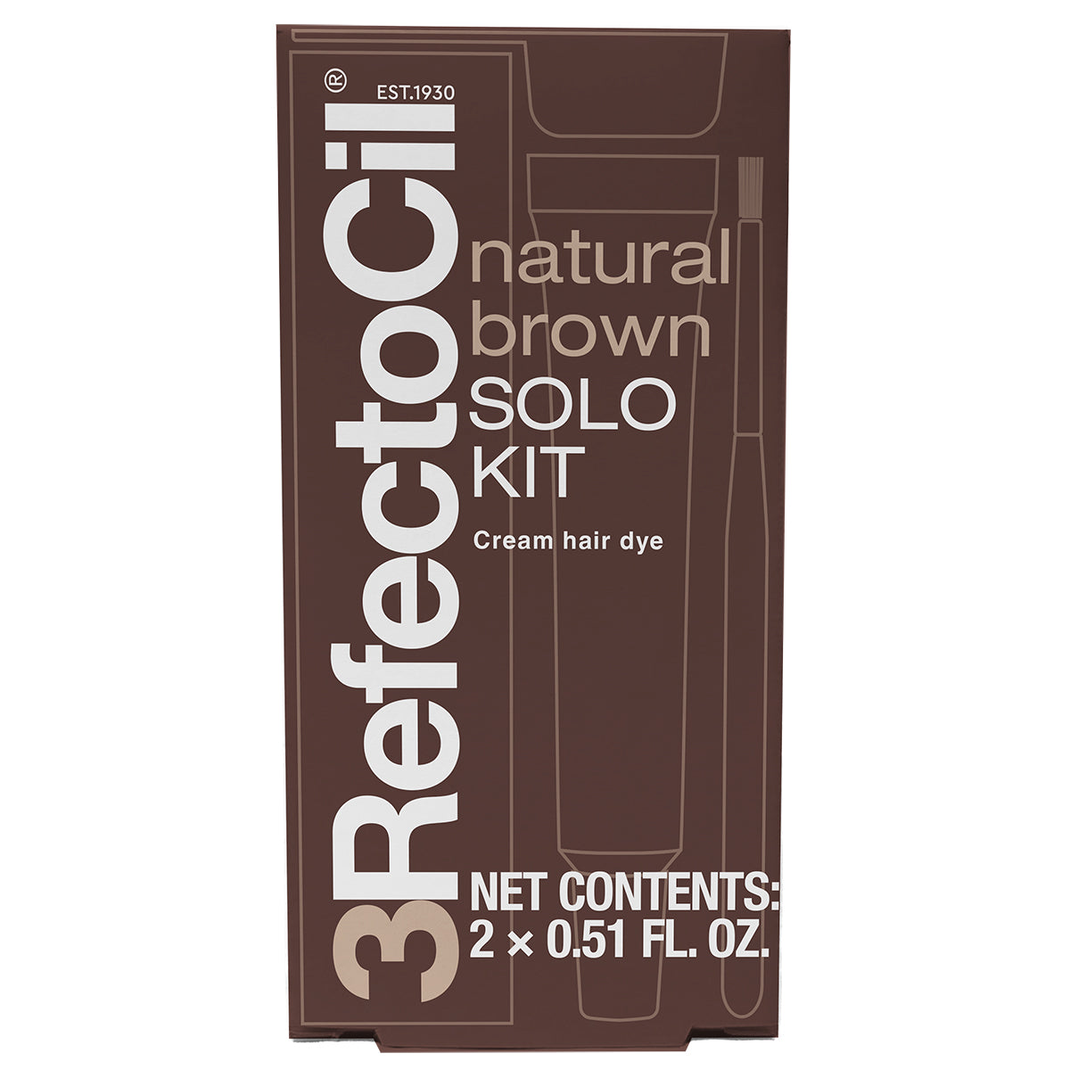 RefectoCil Solo Kit(Up to 30 Applications) - Natural Brown - Image 1 RefectoCil Solo Kit(Up to 30 Applications) - Natural Brown - Image 1