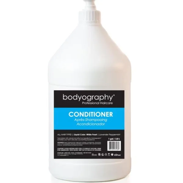 Bodyography Conditioner Lavender Peppermint for All Hair Types 1 gal - Professional Barber & Salon Supplies