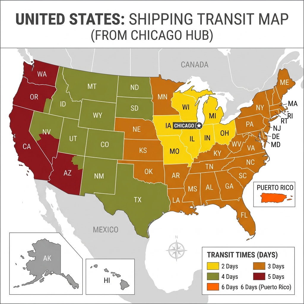 Shipping Transit Map